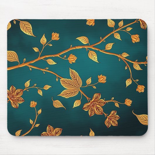 Golden Branches Elegance Mouse Pad Muismat (Voorkant)
