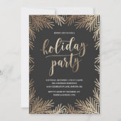 Golden Branches Fête Invitation (Devant)