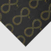 Golden Brass Infinity Hearts Tissuepapier (Detail)