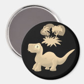 Golden Brontosaurus Magnet Magneet (Voorkant / Achterkant)