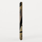 Golden Bronze en Zwarte Muzieknoten Case-Mate iPhone Case (Achterkant/rechts)