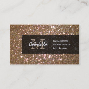 Golden Bronze Glimmer Visitekaartjes