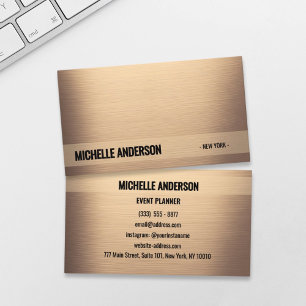 Golden Bronze Luxury Visitekaartje