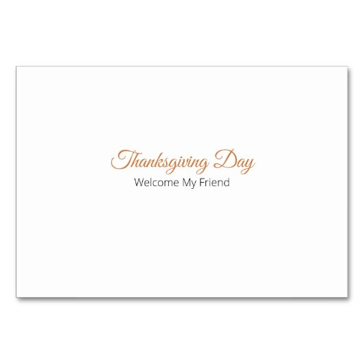 Golden Brown Autumn Pattern White Ver Kaart (Achterkant)