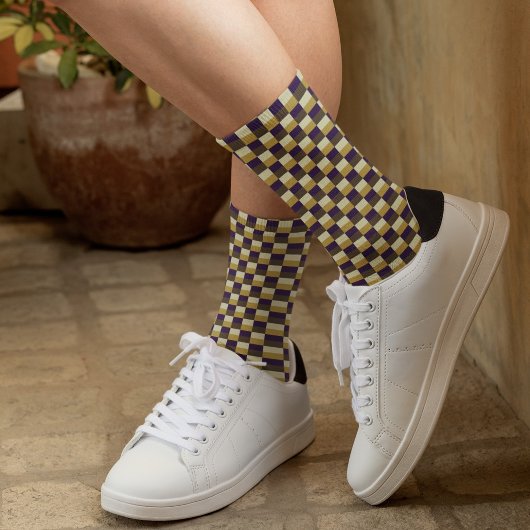 Golden Brown Color Combination Sokken