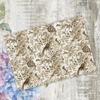 Golden Brown French Cottage Style Vintage Tissuepapier