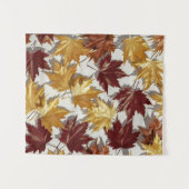 Golden Brown Maple Leaf Pattern Wandkleed (Voorkant (horizontaal))