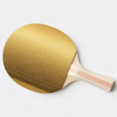 Golden Brown Ping Pong Paddle Tafeltennisbatje (Zijkant)