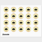 Golden Brown Shades Afstuderen Sticker (Vel)