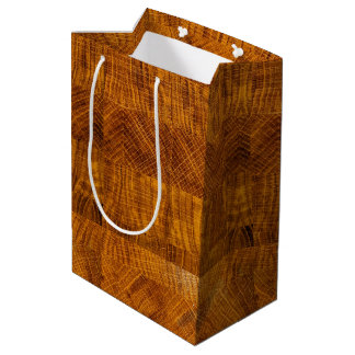 Golden Brown Wood Cut Mosaic Medium Cadeauzakje