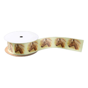 Golden bruine paarden in Sun Animal Ribbon Lint