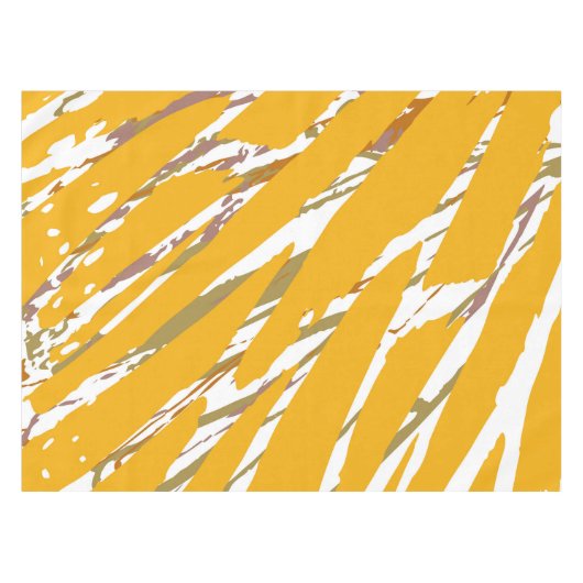 Golden Brush Elegance Tafelkleed (Voorkant (Horizontaal))