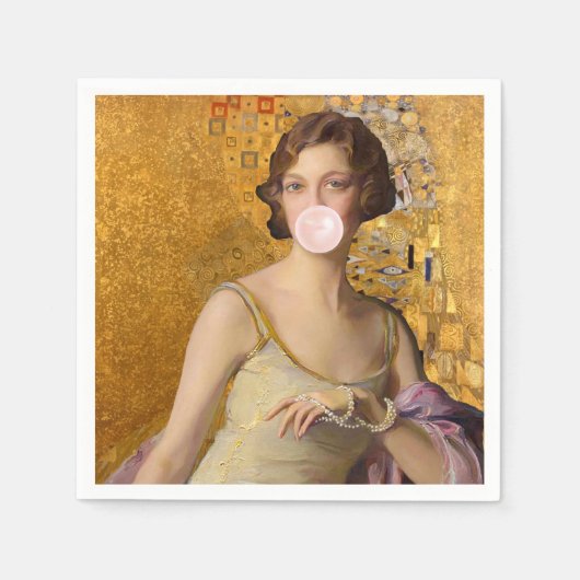 Golden Bubble Diva Servet (Voorkant)