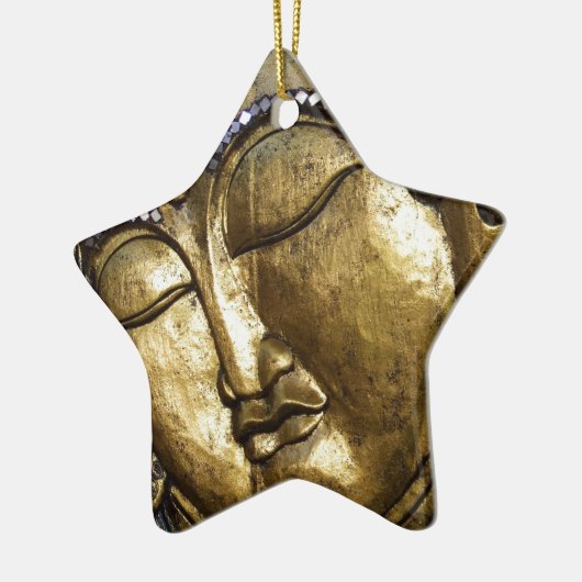 Golden Buddha Blessing Inspirerend Love Keramisch Ornament (Links)