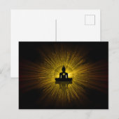 Golden Buddha Briefkaart (Voorkant / Achterkant)