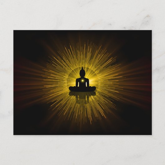 Golden Buddha Briefkaart (Voorkant)