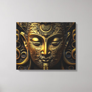 Golden Buddha Canvas Afdruk