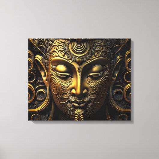 Golden Buddha Canvas Afdruk (Voorkant)