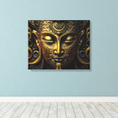 Golden Buddha Canvas Afdruk (Insitu (Houten vloer))