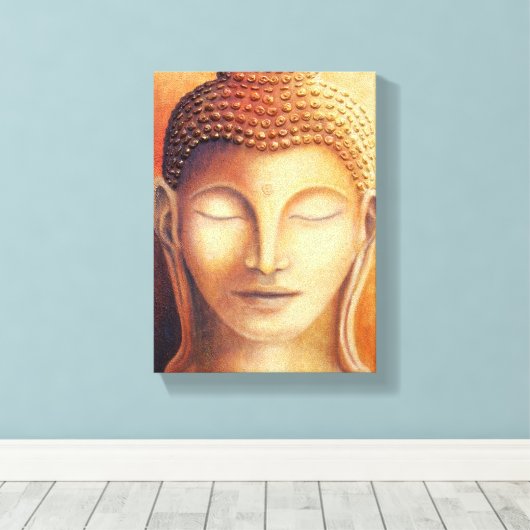 Golden Buddha Canvas Afdruk (Insitu (Houten vloer))