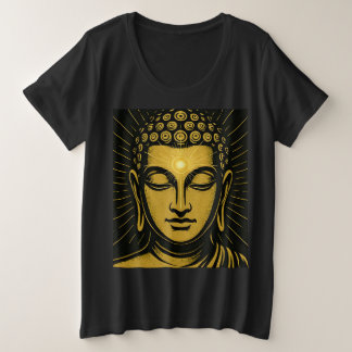 Golden Buddha Derde Oog T-shirt | Spiritueel ontwa