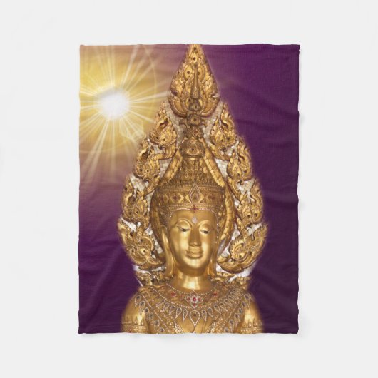 golden buddha fleece deken (Voorkant)