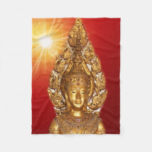 golden buddha fleece deken