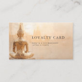 Golden Buddha Heart Salon 10 Visit Loyalty Card (Voorkant)