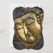 Golden Buddha Inspirerend Invitation Bracket Kaart (Voorkant)