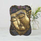 Golden Buddha Inspirerend Invitation Bracket Kaart (Staand voorkant)