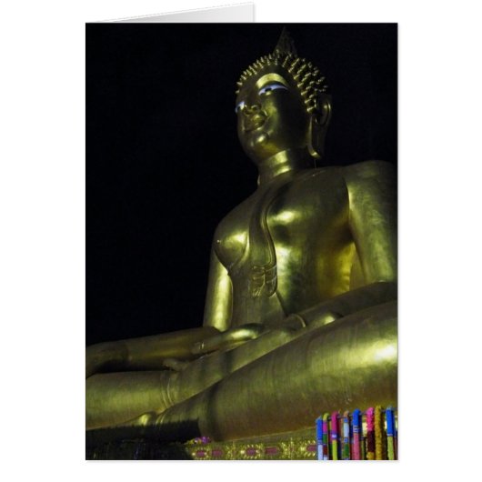 Golden Buddha op de nachtelijke Kaart (Voorkant)