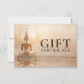 Golden Buddha – Salon Business Gift Certificate (Voorkant)