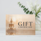 Golden Buddha – Salon Business Gift Certificate (Staand voorkant)