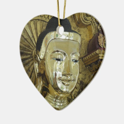 Golden Buddha Statue Inspirerend Love Keramisch Ornament (Links)