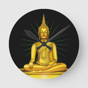 Golden Buddha Wall klok
