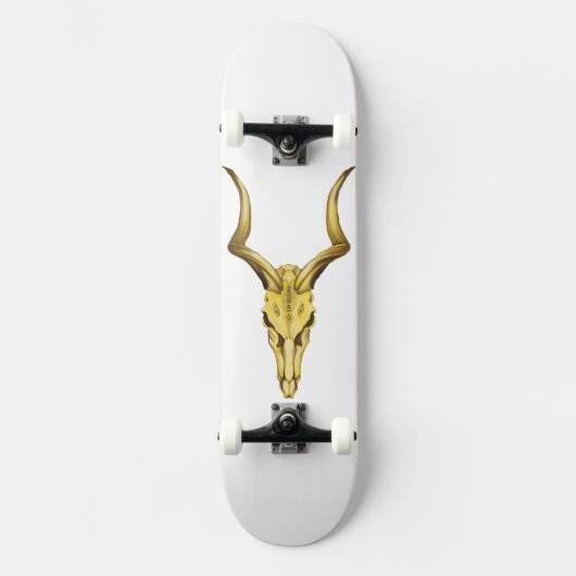 Golden buffelschedel skateboard (Voorkant)