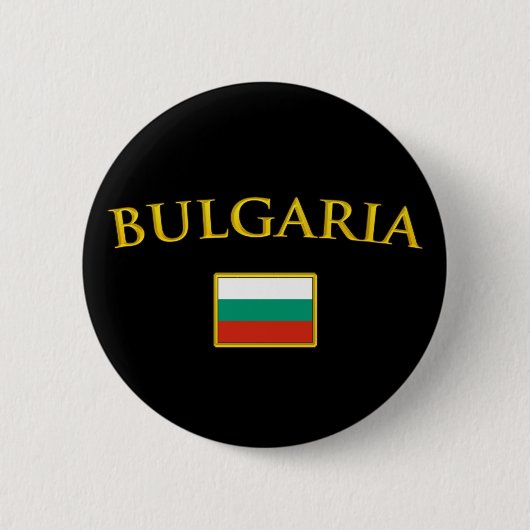 Golden Bulgarije Ronde Button 5,7 Cm (Voorkant)