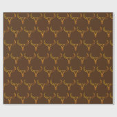 Golden Bull's schedel Cadeaupapier (Vlak)