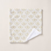 Golden Bumble Bee avec un Motif de la Couronne (Gant de toilette)