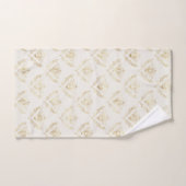 Golden Bumble Bee avec un Motif de la Couronne (Serviette à main)