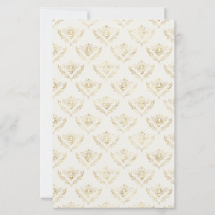 Golden Bumble Bee met kroonpatroon