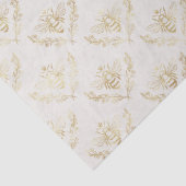 Golden Bumble Bee met kroonpatroon Tissuepapier (Detail)