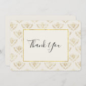 Golden Bumble Bee Motif Merci (Devant / Derrière)