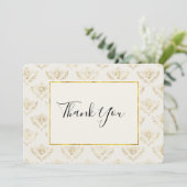 Golden Bumble Bee Motif Merci (Debout devant)