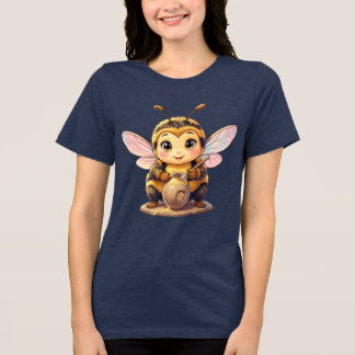 Golden Bumblebee in Bloom Dance.10 Tri-Blend Shirt
