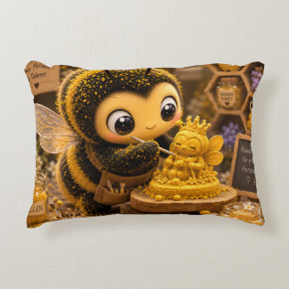 Golden Bumblebee in Bloom Dance.11 Accent Kussen