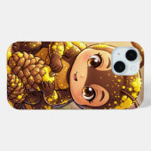 Golden Bumblebee in Bloom Dance.12 Case-Mate iPhone Case (Achterkant (horizontaal))