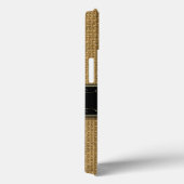 Golden Burlap iPhone 6 Aangepast monogram Hoesje (Achterkant / Rechts)