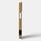 Golden Burlap iPhone 6 Coque Monogramme personnali (Verso / Droite)