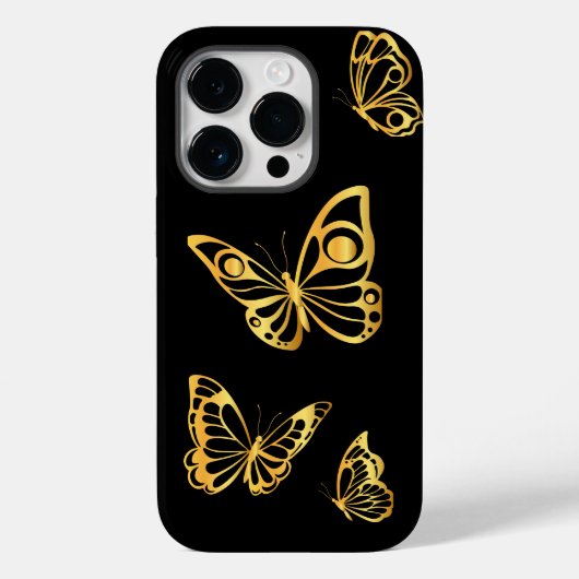 Golden Butterflies Case-Mate iPhone Case (Achterkant)